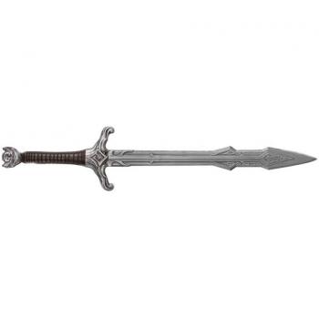 Espada Medieval Marrón y Plateada