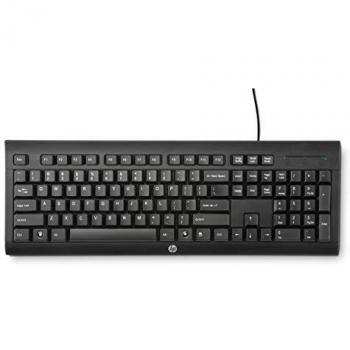 HP K1500 - Teclado Alámbrico USB en Negro con Material ABS Sintético, Compatible con UK