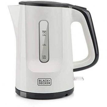 Hervidor Eléctrico Black & Decker 1.7L 2200W con Base Giratoria y Apagado Automático