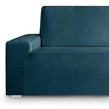 Vipalia Fundas Sofa elasticas. Fundas de Sofas 3 plazas. Cubresofas Ajustables. Protector Antimanchas. Confort Descanso. Azul 3 Plazas