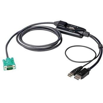 ATEN CV190-AT W125752869 (CV190-AT, 1,8 m, USB, DisplayPort, 1,8 m, plástico), color negro