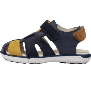 Sandalias Niño Geox B Sandal Delhi Boy A, características: modelo B354LA 0CL22, color navy-ochre (azul y mostaza), diseño cómodo y transpirable, suela antideslizante
