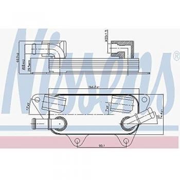Nissens 90789 Radiador de Aceite Motor
