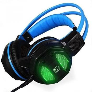 ARCHEER AH19 Auriculares para Juegos, Auriculares Estereo con Microfono para Juego de Ordenador, Aislamiento de Ruido con Luz LED