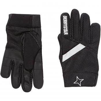 Derbystar - Guantes de fútbol para Jugador de Campo Negro Negro Talla:11