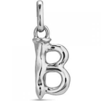 UNO de 50 - Small Alphabet Pendant B in Silver-Plated Metal Alloy