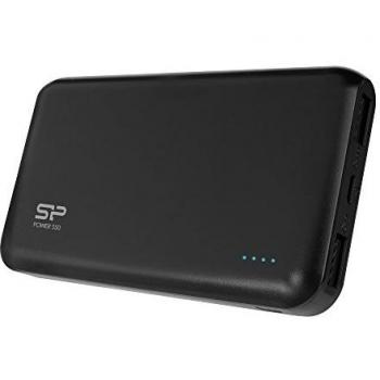 Silicon Power SP5K0MAPBKS50P0K - Batería Externa de 5000 mAh con 2 Salidas USB, Negro Mate