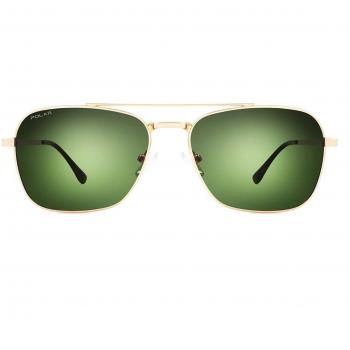 Polar PL 774 Polarized 02/G Anteojos de Sol para Hombre Dorados con lentes polarizados y tamaño de 58
