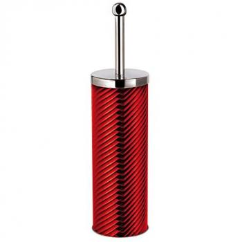 Escobilla de Baño Berlinger Haus Burgundy 40 cm, Acero Inoxidable Antisalpicaduras, Portaescobillas Portátil sin Taladros, Diseño Moderno Rojo
