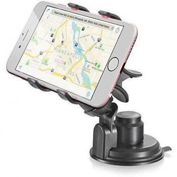 Vena [Clip Grip] universal soporte móvil coche con ventosa para iPhone 7/7 Plus/6s/SE, Galaxy S7/S7 Edge, Moto G4 teléfono inteligentes y dispositivo GPS