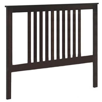 Cabecero de Pino Macizo para Somier de 135 cm, Serie Alme Wengue, Medidas: 100x135x2 cm