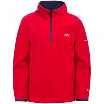 Trespass Kids Etto Lightweight Half Zip Fleece - Red - Size: 2-3 Years