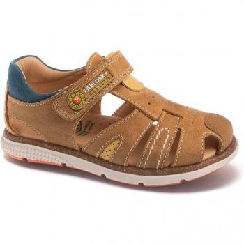 Sandalias cerradas de niño Pablosky de piel amarillo 510683