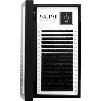 Set de pestañas postizas Nanolash VOLUME LASHES Extensiones 6-13 mm, características: pestañas postizas de volumen, longitud de 6 a 13 mm, grosor de 0.10 c, incluye
