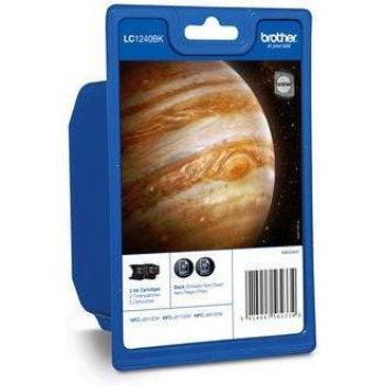 Cartucho de tinta Brother LC1240BKBP2DR - Paquete Doble Negro - Recambio Original Brother