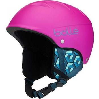 bollé 31468 Cascos de Esquí, Niñas, Neon Pink Blocks Matte, 49-53 cm