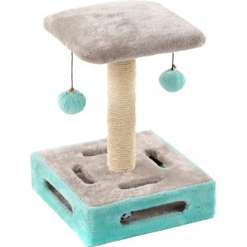 Rascador Flamingo Cya 1 para gatos - Turquesa / Gris