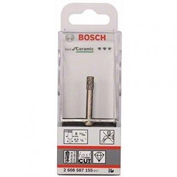 Bosch 2 608 587 155  - Brocas de diamante para perforación en seco Best for Ceramic - 6 x 35 mm