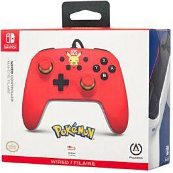 Controlador con cable PowerA Pikachu para Nintendo Switch (Laughing Pikachu)