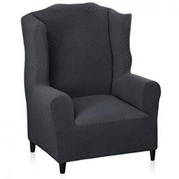 MAXIJIN Funda de Sillón Orejero Elástica Funda Cubre Sillón Relax 1 Plaza Funda para Orejas Funda de Silla de Sofá Lavable para Sala de Estar
