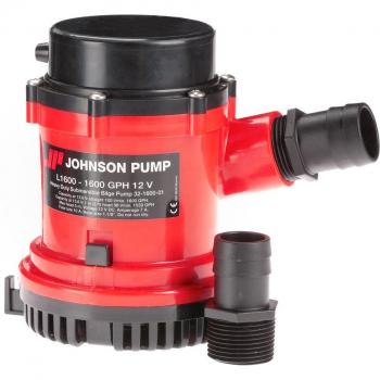 Johnson Pump 16004-00 1600 GPH Bilge Pump 1-1/8 Inch Hose 12V
