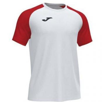 Joma Academy IV Short Sleeve Men's T-Shirt White Red