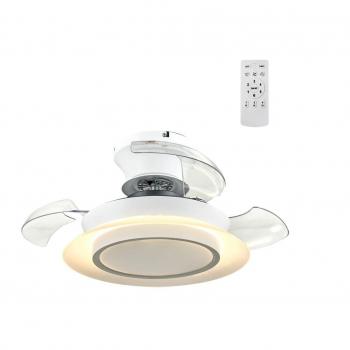 Ventilador de techo LED con aspas retráctiles Villa 18W 2400Lm CCT y 6 velocidades