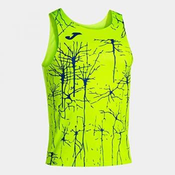 Camiseta tirantes hombre Elite IX amarillo flúor Joma