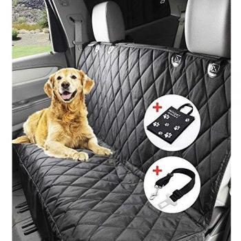 Cubierta de Asiento de Perro 152*147cm, Winipet Protector de Coche Hamaca XL Animal Doméstico - Resistente y Impermeable con un Cinturón de Seguridad y Bolsa de Embalaje Para todo el Coche, SUV