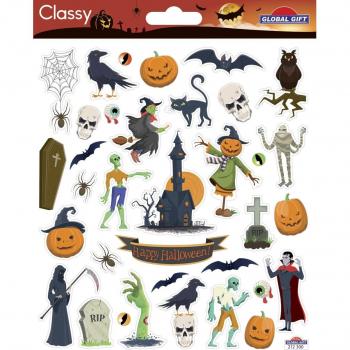 Pegatinas Classy Halloween Global Gift naranja