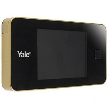 Yale - Mirilla Laton Visual Electronica, Color Dorado, Tamaño Único