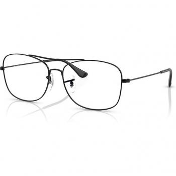 Ray-Ban Gafas Graduadas RX 6499 2509 - Montura de acetato, forma rectangular, color negro, lentes graduados, tamaño 53 mm