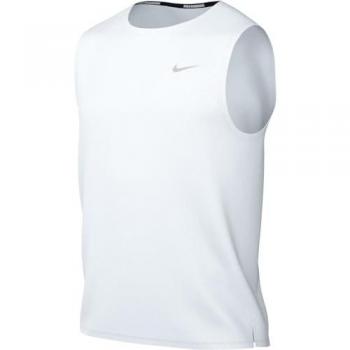 Camiseta de Tirantes Nike Dri-FIT Miler para Hombre - Blanco, Gris, Talla XXL