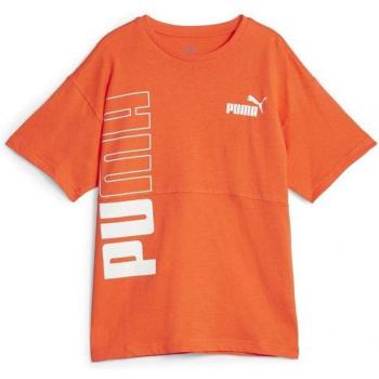 Camiseta Power Colorblock naranja Puma