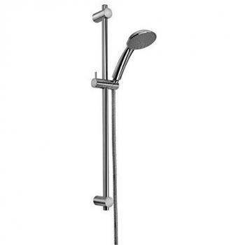 Barra de ducha cromada Paffoni Lance con distancia entre ejes de 69,2 cm y accesorio completo