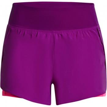 Under Armour - Pantalón corto de mujer Flex Woven 2-in-1 lila rosa XS