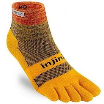 Injinji Trail Midweight Mini Crew Coolmax Marigold Toe Socks Size : 40-44