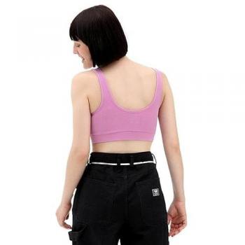 Top deportivo Vans Flying V Bralette rosa para mujer, sin mangas, talla M