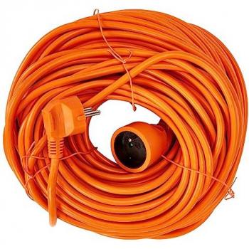Cable de Extensión Premium 230V con Seguridad Infantil, Alargador Schuko Naranja, 40m