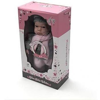 Tachan - Muñeca con Cuerpo Blando de 30 cm, 12 Sonidos y gorrito y Bufanda