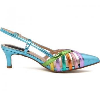Sandalias de Mujer Fashion Attitude - Material Sintético - Caucho - 6 Cm Tacón