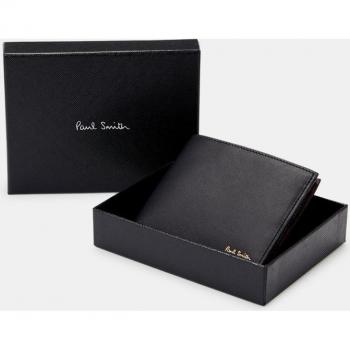 Paul Smith Signature Stripe Bifold Wallet - OS Black