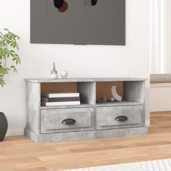 Mueble para TV vidaXL de madera contrachapada gris hormigón 93x35,5x45 cm