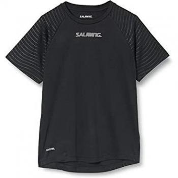 Salming Black Granite Game tee JR Negro, 140 para Hombre