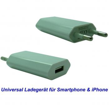 USB Fuente de alimentación de 1 a 100 - 240 V - Cargador universal para smartphone, tablet, ebook reader - Ultra Slim