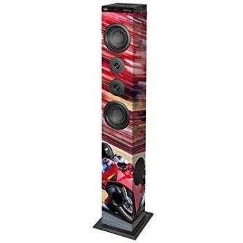 Trevi XT 104 soundtower Altavoz Speaker Amplificado A Torre con Radio FM, Bluetooth, MP3, USB, SD, Aux-in, Multicolor
