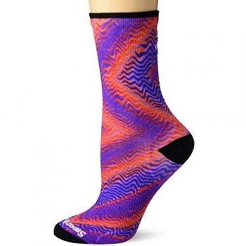 Smartwool Women's PhD Run Light Elite Dot Print Micro MEADOW MAUVE L