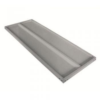 Estante Unificado Reforzado 30x100 cm - Capacidad 140 Kg, Acero Pintado Gris