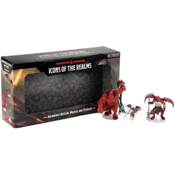 Miniaturas Pre-pintadas D&D Archidiablos Hutijin Moloch Titivilus - Set de 3 Figuras Icons of the Realms