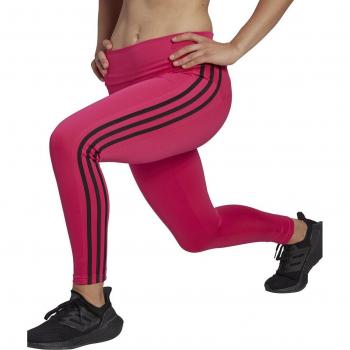 Adidas Mallas de mujer 7/8 Designed To Move High-Rise Sport 3 bandas adidas Rojo XS / Regular